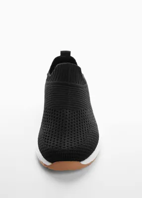 Обувь женская 3503 Кроссовки \"12- Однотонные-Носок\" Черные – купить в  интернет-магазине, цена, заказ online