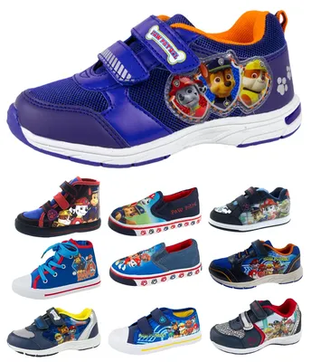 Paw Patrol Trainers Skate Canvas Pumps Shoes Boys Hi Tops Ankle Boots Kids  Size | eBay