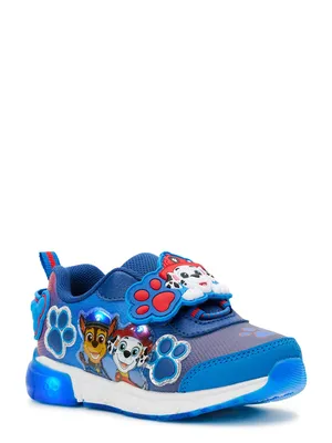 Paw Patrol Toddler Boy Lighted Blue Strap Sneaker, Sizes 5-12 - Walmart.com