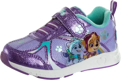 Amazon.com | Nickelodeon Girls' Paw Patrol Sneakers - Laceless LED Light Up  Shoes (Toddler/Little Kid), Size 7 Toddler, Purple | Sneakers