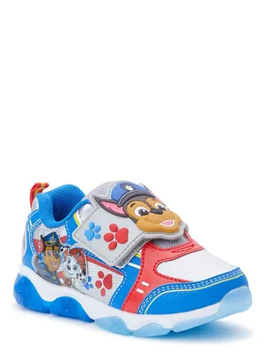 PAW PATROL BOYS TODDLER LIGHT UP SHOES SNEAKERS SIZE 7 BLACK ADJUSTABLE  PLAY NEW | eBay