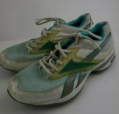 Reebok EasyTone Shoes Size 8.5 Womens White Turquoise Reinspire II 2  Sneakers | eBay