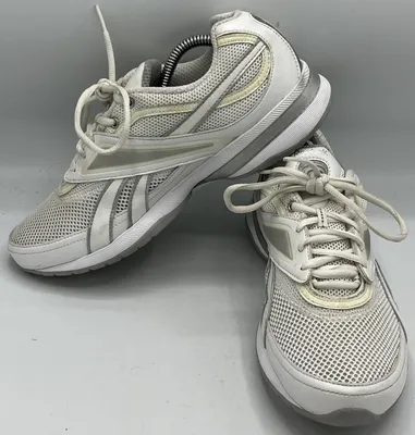 Reebok Easytone 11-J17101 Women Size 9 White Lace Up Running Shoes | eBay