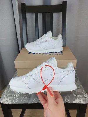 Женские кроссовки reebok classic leather white белые. обувь женская белая  рибок классик лизер — цена 1522 грн в каталоге Кроссовки ✓ Купить женские  вещи по доступной цене на Шафе | Украина #72683493