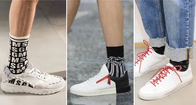 Как подобрать носки к белым кроссовкам: правила стильного спортивного  образа для мужчин | GQ Россия