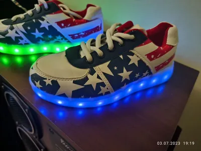 ₪682-Размер 21 30 детская обувь со светодиодной подсветкой для девочек  нескользящие светящиеся кроссовки дышащие светящиеся повсед-Description