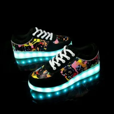 Детские кроссовки со светящейся подошвой для девочки NVN372-1 в  интернет-магазине Ekakids