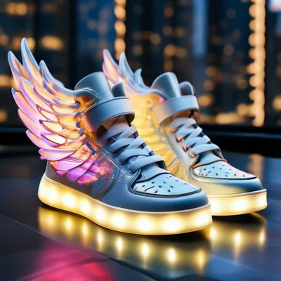 Кроссовки с крыльями ангела и …» — создано в Шедевруме
