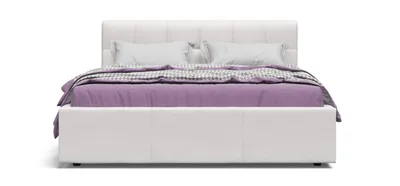 Кровать Белла 160*200 Экокожа Белая: цены, фото, отзывы, описание,  характеристики - купить в Много Мебели 21.999 руб.