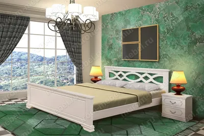 Кровать Лира из массива дерева купить от производителя Муром-Мебель