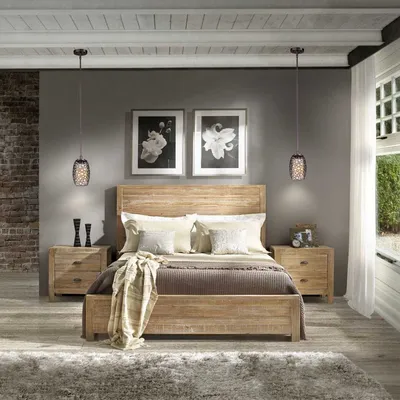 Кровать из массива дерева - 99 фото преимуществ использования древесины в  дизайне