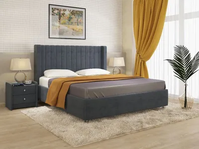Интерьерная кровать Сенатор, размер: 160*200, в ткани V категории,  комплектация: Основание кровати (решетка) купить в Екатеринбурге