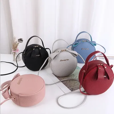 Дизайнерская модная женская круглая сумка, кожаные женские круглые сумки-мессенджеры  через плечо, Женский кошелек, Женская сумочка, сумка #15 | AliExpress