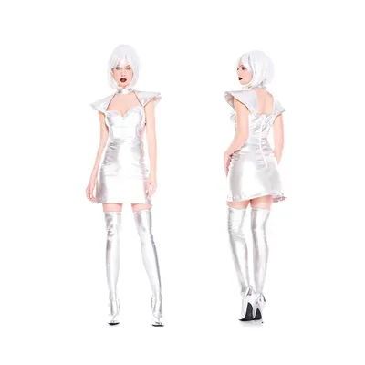 Крутое серебряное мини-платье будущего Космос женская форма воина звезда  костюм для сцены шоу Хэллоуин вечерние НКА астронавт Косплей маскарадное  платье - купить по выгодной цене | AliExpress