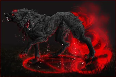 Волк демон арт - 78 фото