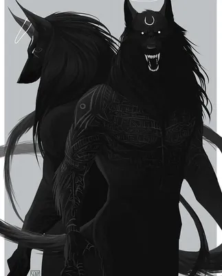 Волк демон Анубис - 62 фото