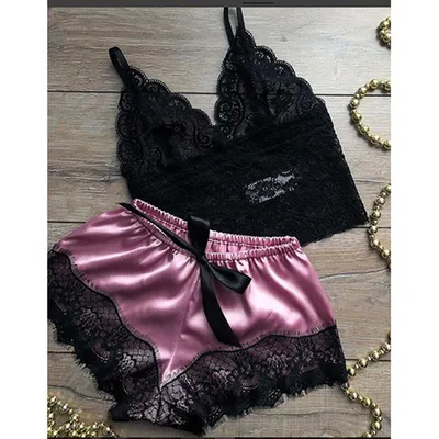 Womens Push Up Lace Bra Set Lingerie French Knickers Briefs Underwear  Nightwear | eBay