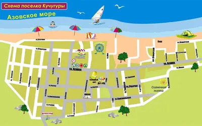 Карта Кучугур (Россия) на русском языке, расположение на карте мира с  городами, метро, центра, районов и округов