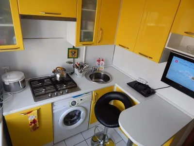 Дизайн кухни 4 кв м: реальные фото и советы по обустройству + примеры с  холодильником