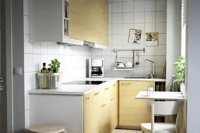 Дизайн очень маленькой кухни в хрущевке - 58 фото