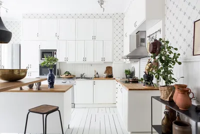 Дизайн кухни в скандинавском стиле - 68 фото