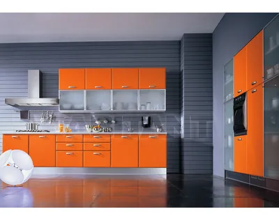 Кухонный гарнитур оранжевый Home Cucine ORMA 1 , кухонные гарнитуры: фото,  заказ на ABITANT , Москва