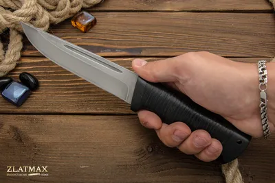 Нож Куница (Х12МФ, Наборная кожа, Текстолит) zik-0267 купить по цене 5610  руб
