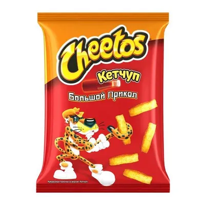 Купить чипсы кукурузные Cheetos Кетчуп 85 г, цены на Мегамаркет | Артикул:  100038841168