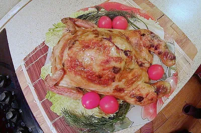Фаршированная курица с кукурузой и курагой: простой рецепт от Евгения  Клопотенко