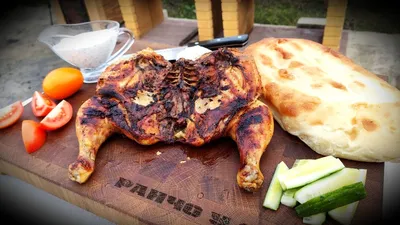 Курица на мангале – Ресторан \"ЧЕРДАК\"