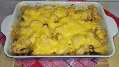 Картофель с грибами, курицей и сыром в духовке - YouTube