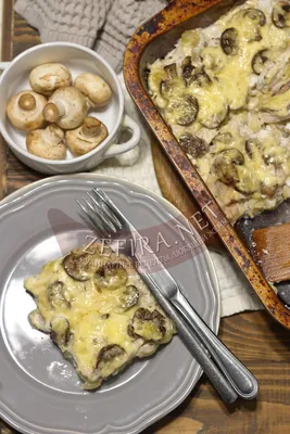 Шампиньоны, фаршированные курицей и сыром, в духовке пошаговый рецепт