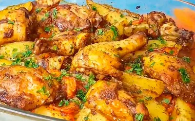 Курица с овощами в духовке - рецепт автора Валентина Л