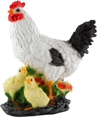 Антропоморфная курица с цыплятами,…» — создано в Шедевруме