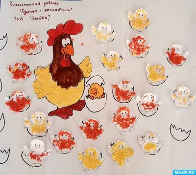 Сундук с росписью (курица с цыплятами) с фоном - купить в Москве Сундуки и  банкетки по цене от 11480 руб в интернет магазине