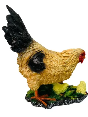 Фигура для сада Курица с цыплятами