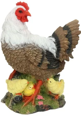 Фигура сувенирная Сад чудес Курица с цыплятами (28 см) - IRMAG.RU