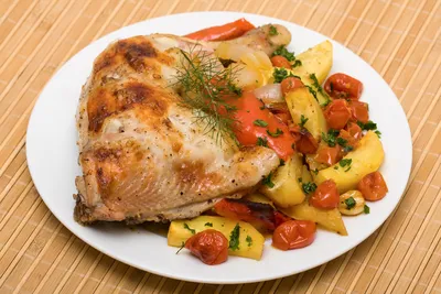 Курица с картошкой в соевом соусе в духовке - пошаговый рецепт с фото на  Повар.ру