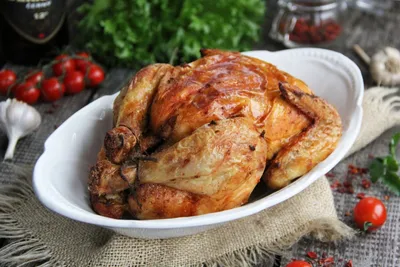 Курица с хрустящей корочкой в духовке: пошаговый рецепт