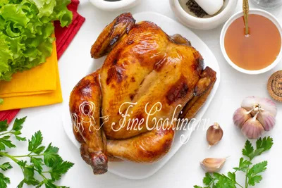 Запеченная курица в духовке целиком - пошаговый рецепт с фото на Повар.ру
