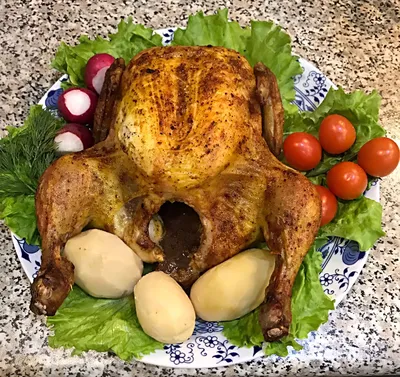 Запечённая курица в духовке - рецепт автора @alexandra_Safargaleeva