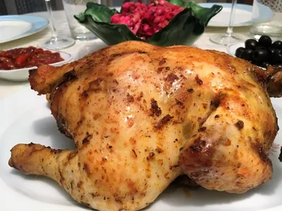Курица на банке с водой в духовке — рецепт с фото пошагово