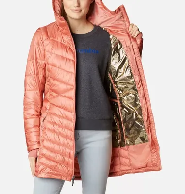 Купить Оригинальная женская куртка Columbia Joy Peak Omni-Heat Mid Jacket  WK8569-010| EuropaSport