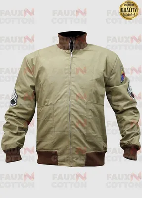 Fury Brad Tanker WW2 Wardaddy Khaki Cotton Bomber Jacket | Fury Brad Pitt  Jacket