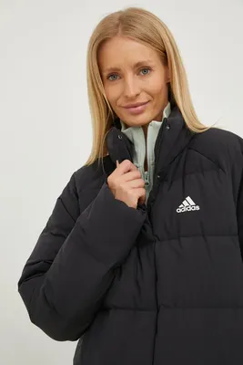 Пуховая куртка adidas Performance женская цвет чёрный зимняя | ANSWEAR.ua