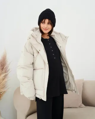 Женская Теплая непромокаемая дутая куртка оверсайз (размер 42-48) купить в  онлайн магазине - Unimarket