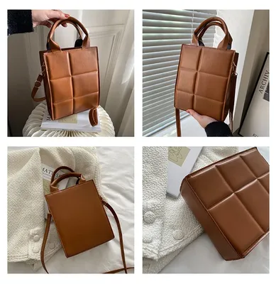 Женские сумки 2022, новые модные ретро сумки через плечо в клетку, квадратные  сумки через плечо, однотонные вертикальные квадратные Сумки из  искусственной кожи | AliExpress