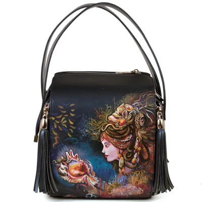 Квадратная сумка \" Лесная нимфа\" - арт. aa260201 - купить в интернет  магазине дизайнерских сумок Pelle Volare™