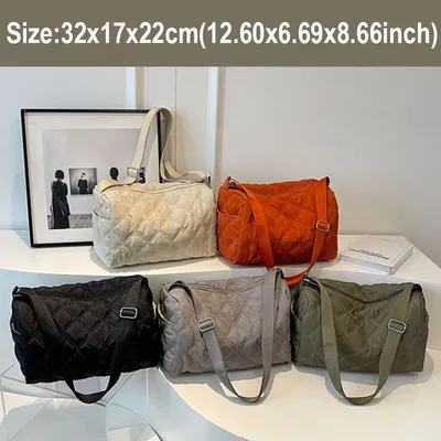 Квадратные сумки через плечо для женщин, модные дамские сумочки в форме  подушки, Дизайнерские повседневные однотонные сумки с нитками для женщин /  Женские сумки
