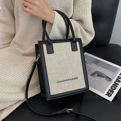Женские квадратные сумки Funmardi, дизайнерские сумки с маленькими буквами,  трендовые брендовые сумки на плечо для женщин, сумка צֶבַע Black size  19.5X23X9cm